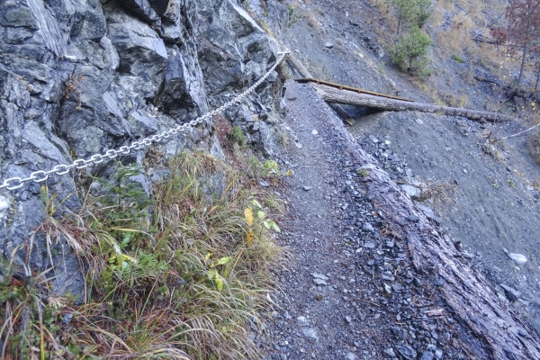 Unwetterschäden im Val S-Charl