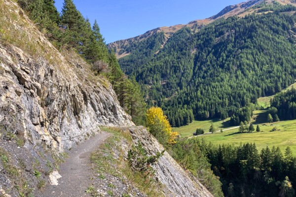 Über eine Moräne im Val Ferret