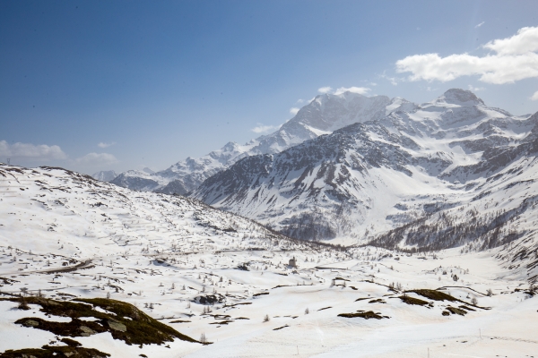 Mit Schneeschuhen auf dem Simplon