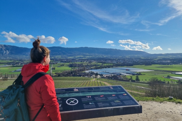 Verdauungsspaziergang im ländlichen Genf