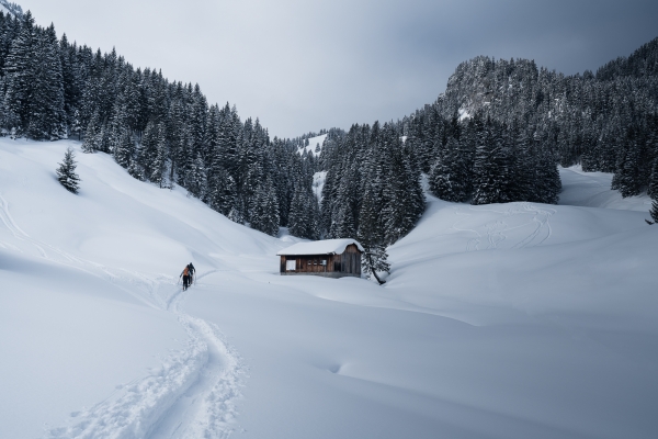 Hiver magique en haut du lac de Walenstadt 