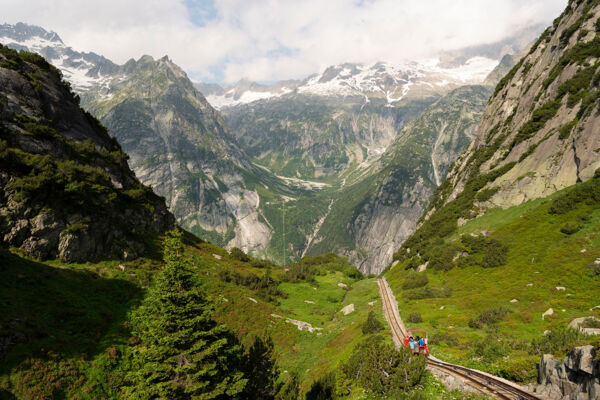 Hoch hinaus zur Gelmerhütte