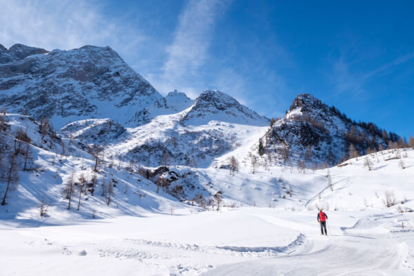 Die Schneeinsel oberhalb von Airolo