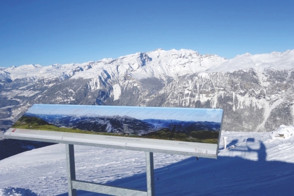 Schneeschuhtour Dreibündenstein - 360° Panorama
