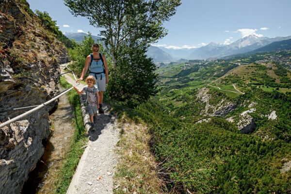 Vier verschiedene Welten an der Grand Bisse de Lens