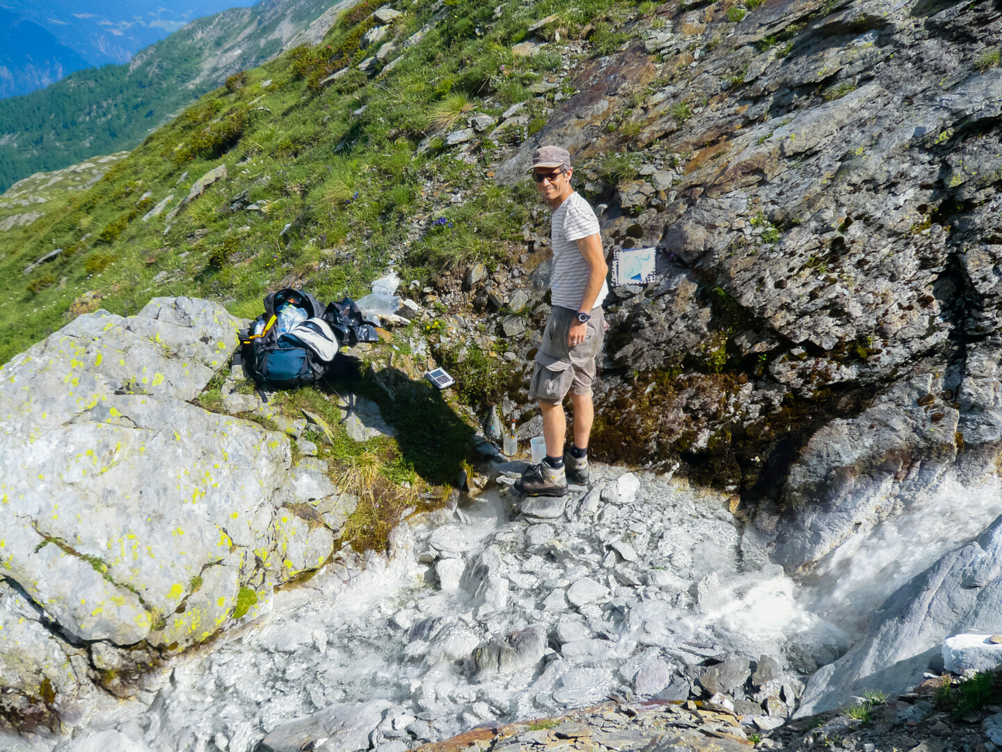 Christoph Wanner bei der Arbeit