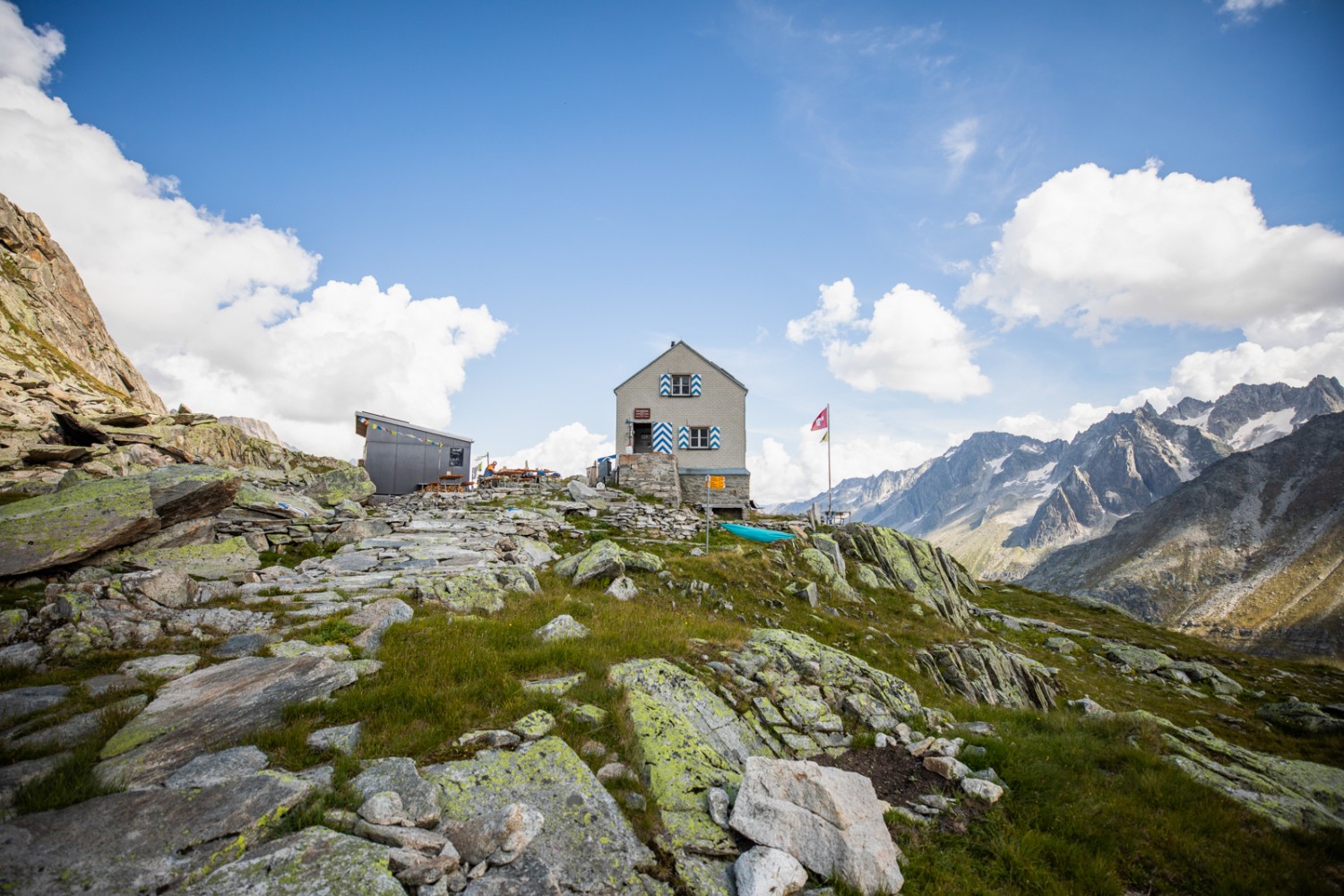 La Dammahütte est l’une des plus petites cabanes gardées du CAS. Photo: Wanderblondies