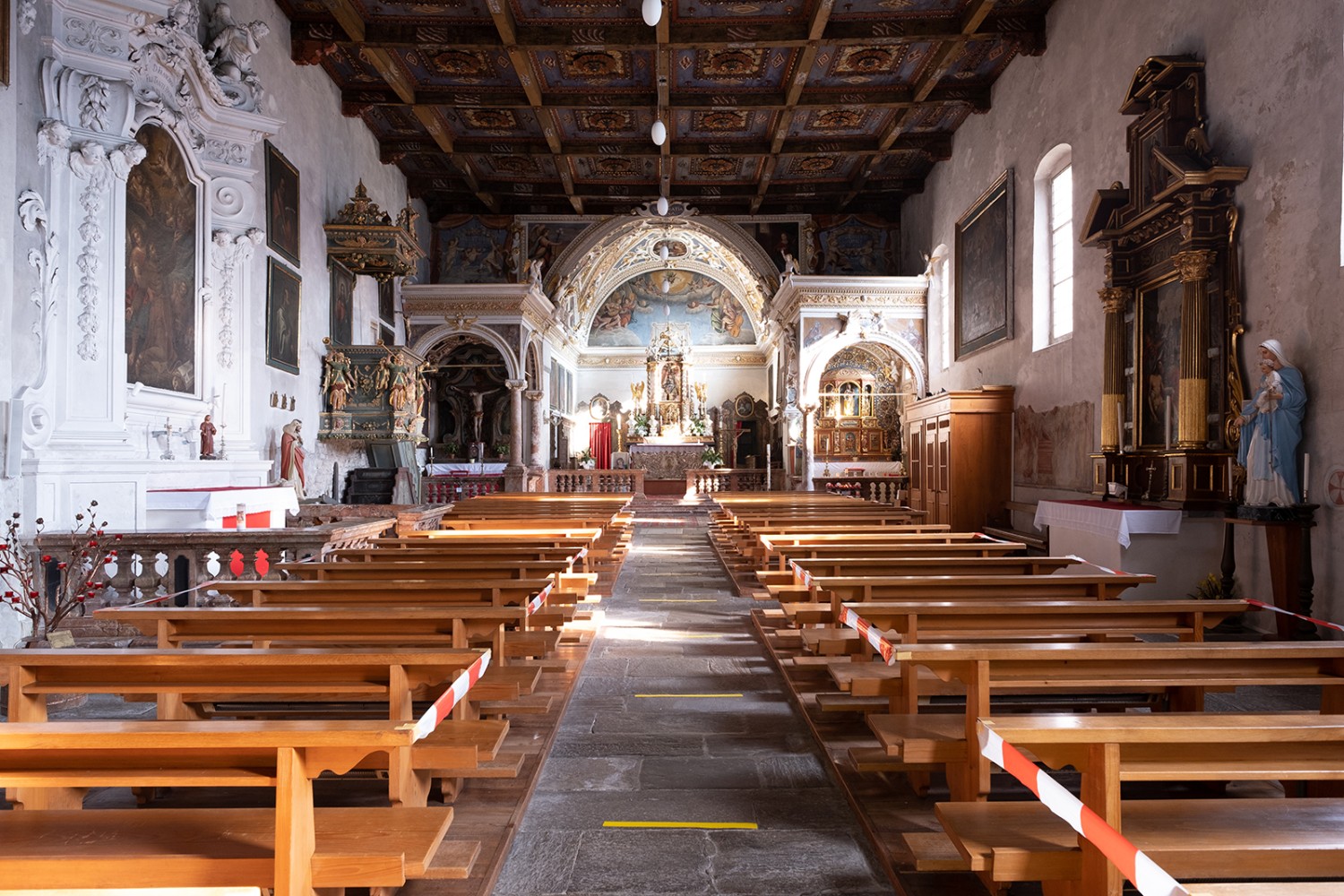 Sta. Maria in Calanca est le but de cette randonnée. Il vaut la peine de visiter l’église.