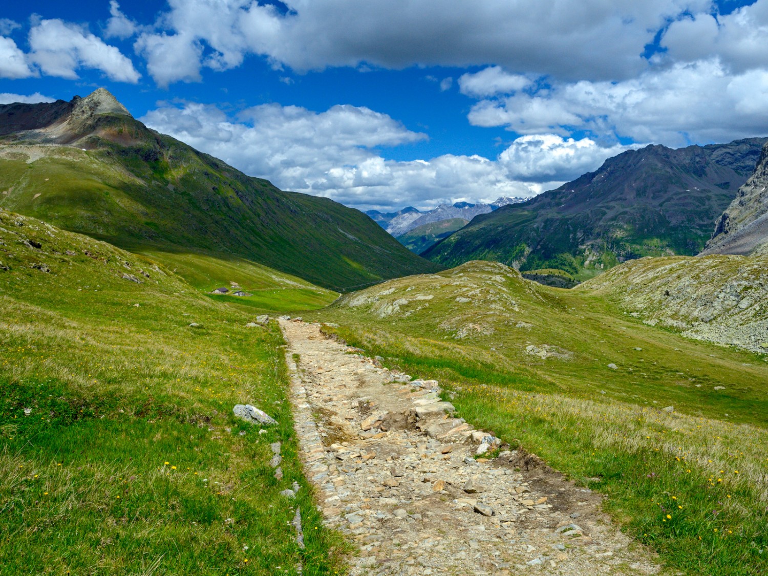 L’ancien chemin pavé menant au col du Val Viola. Photo: natur-welten.ch