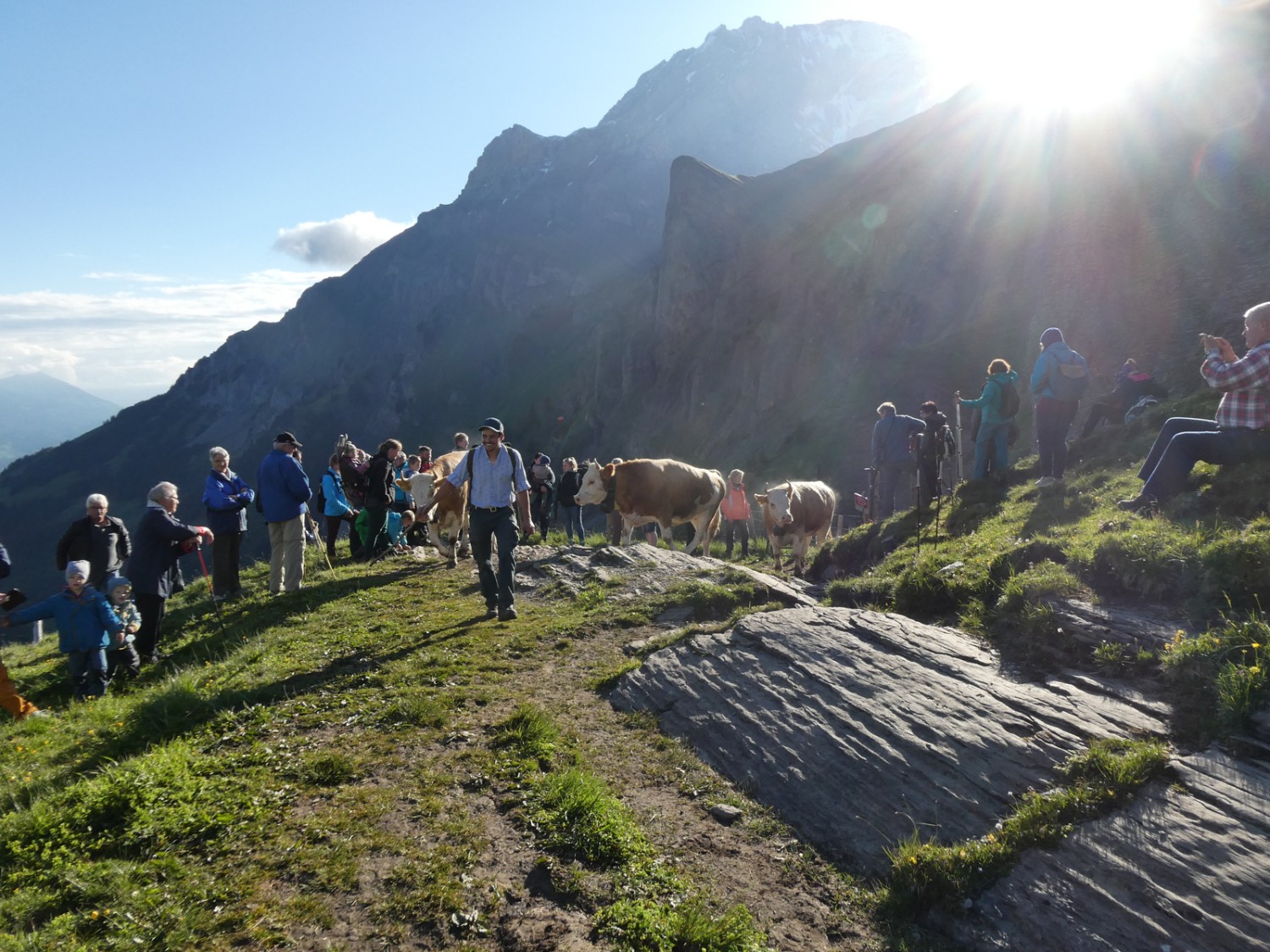 Endlich Sonne! Endlich oben!