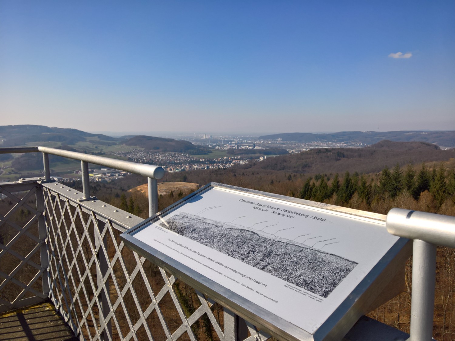 Beaux points de vue depuis la tour panoramique du Schleifenberg. Photo: Andreas Staeger