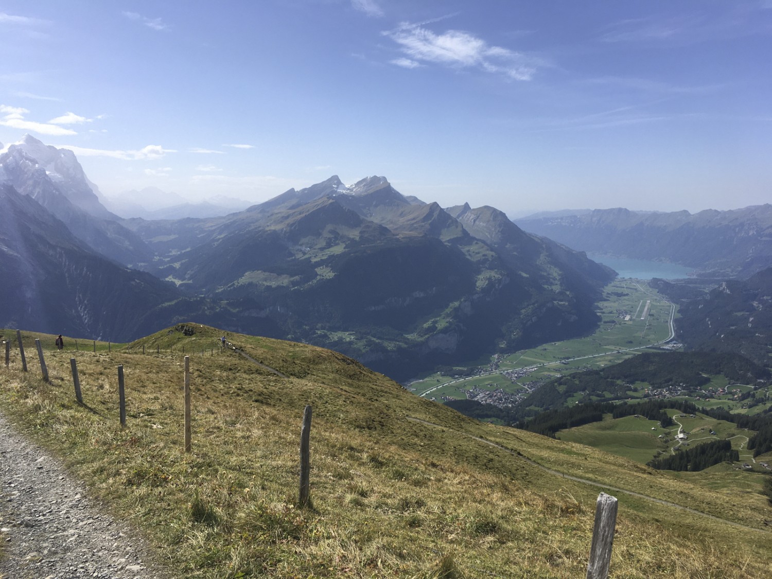 De belles vues depuis Planplatten. Au loin, le vert rafraîchissant et attirant du lac de Brienz. Photo: Jürg Steiner