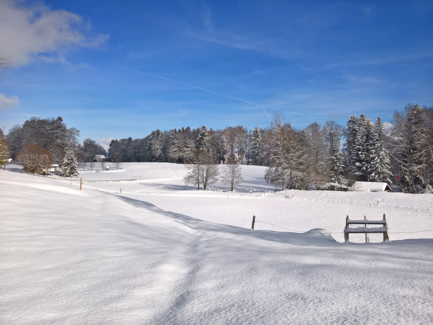 Le paysage dans une robe d'hiver. Photo: Andreas Staeger