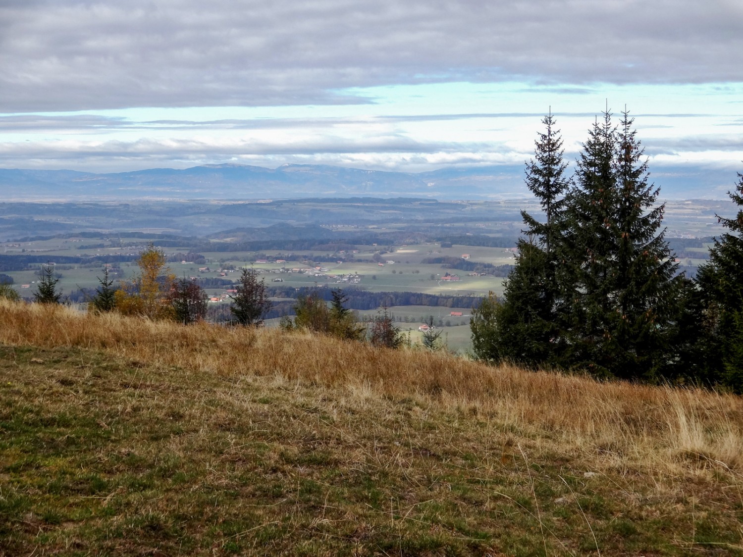 Une vaste vue sur le Plateau et la chaîne du Jura. Photo: Miroslaw Halaba
