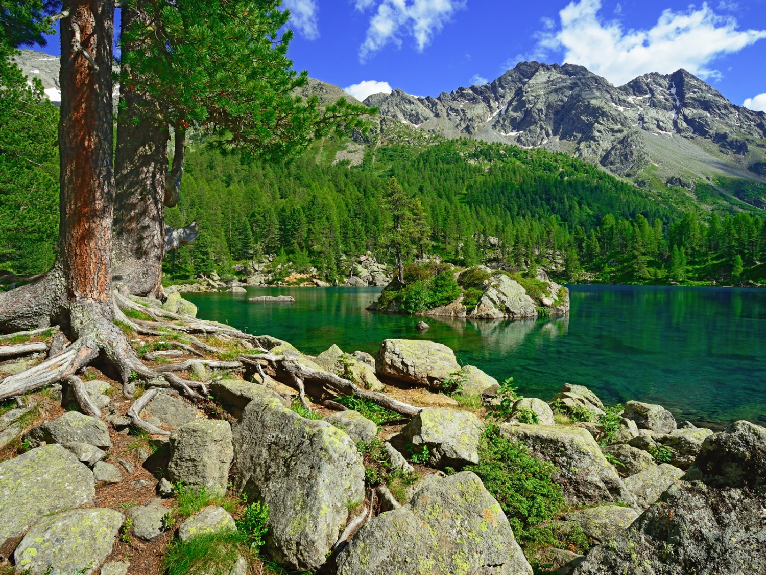 Le lac de Saoseo brille comme un joyau. Photo: natur-welten.ch