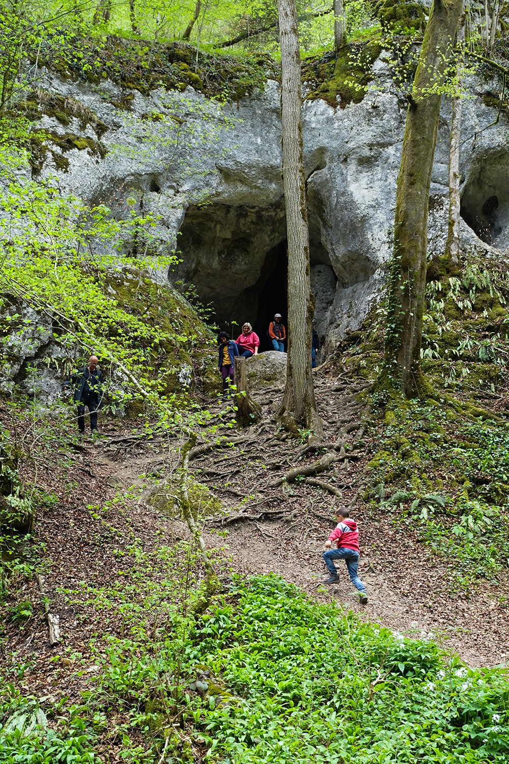 La grotte Heidenküche est praticable sans danger sur quelques mètres.