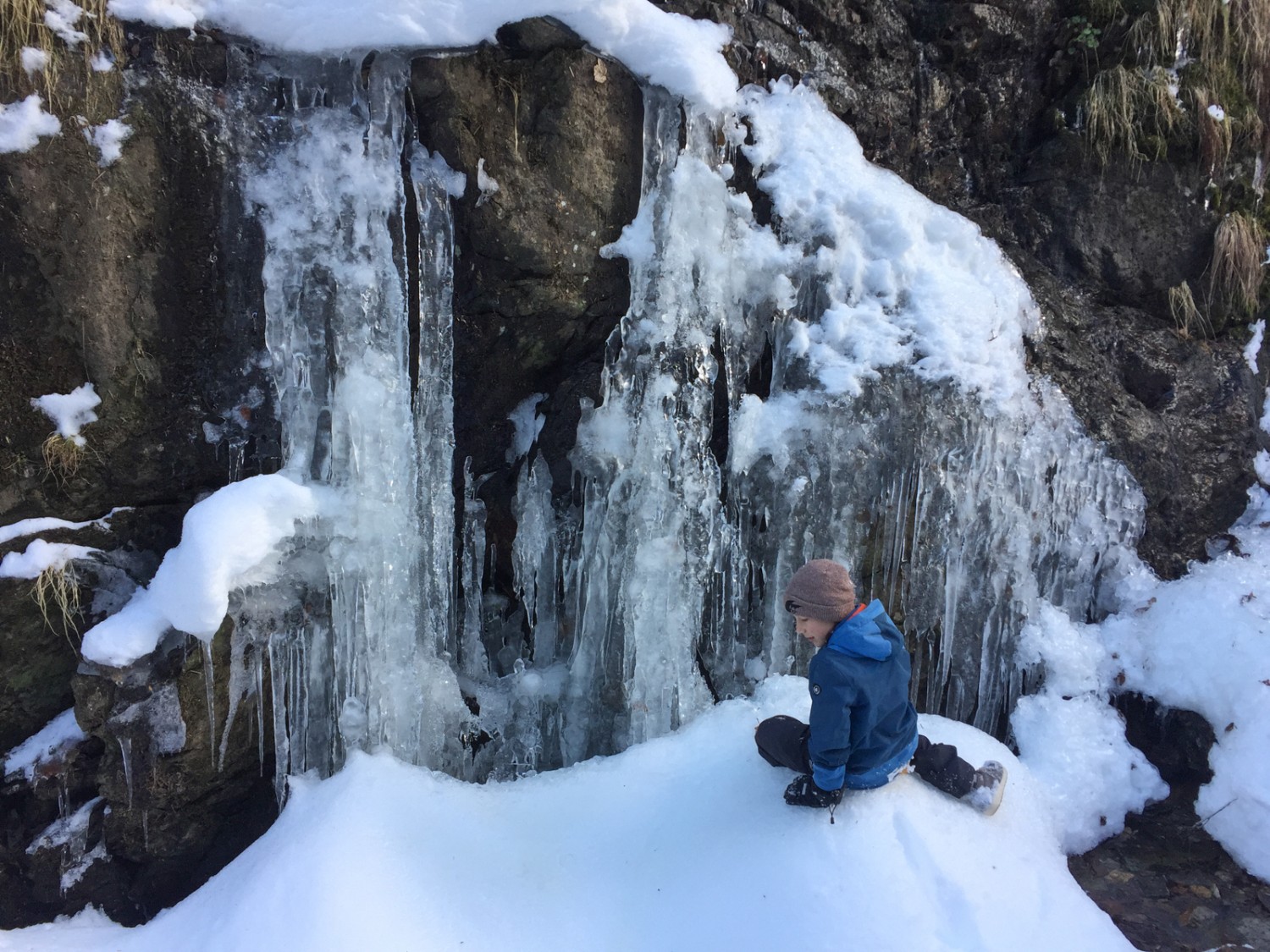 La glace dans toute sa splendeur, peu avant le fond du Gadmertal.