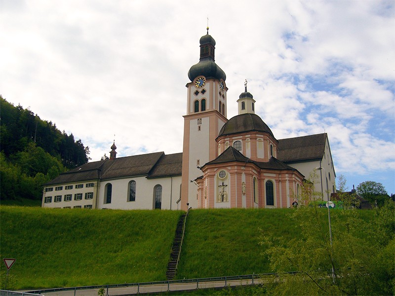 Le monastère de Fischingen avec la chapelle consacrée à Sainte Ida Photo: Werner Nef