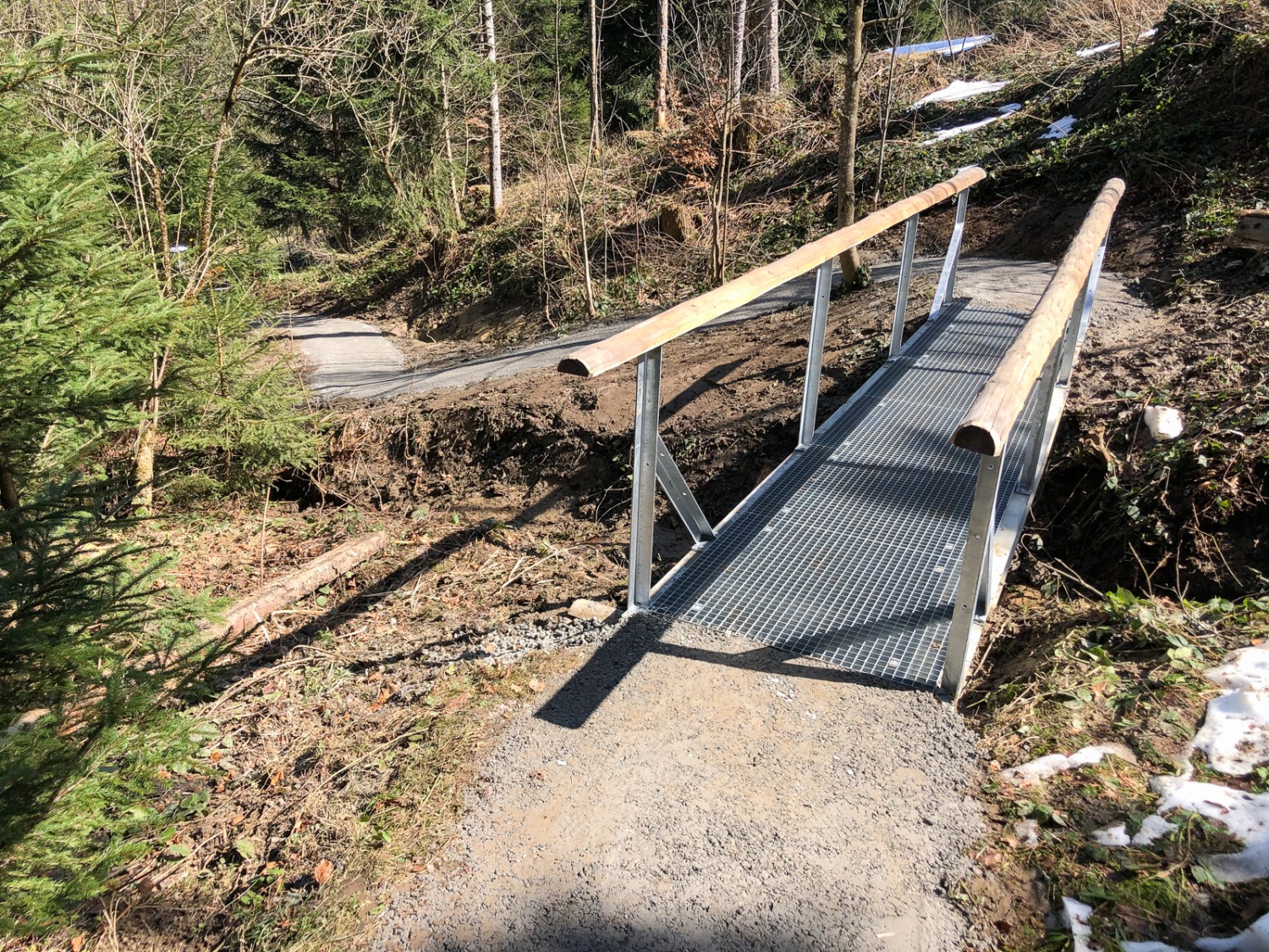 Neue Brücke beim Hüttenberg oberhalb von Gonten. Bild: appenzell.ch