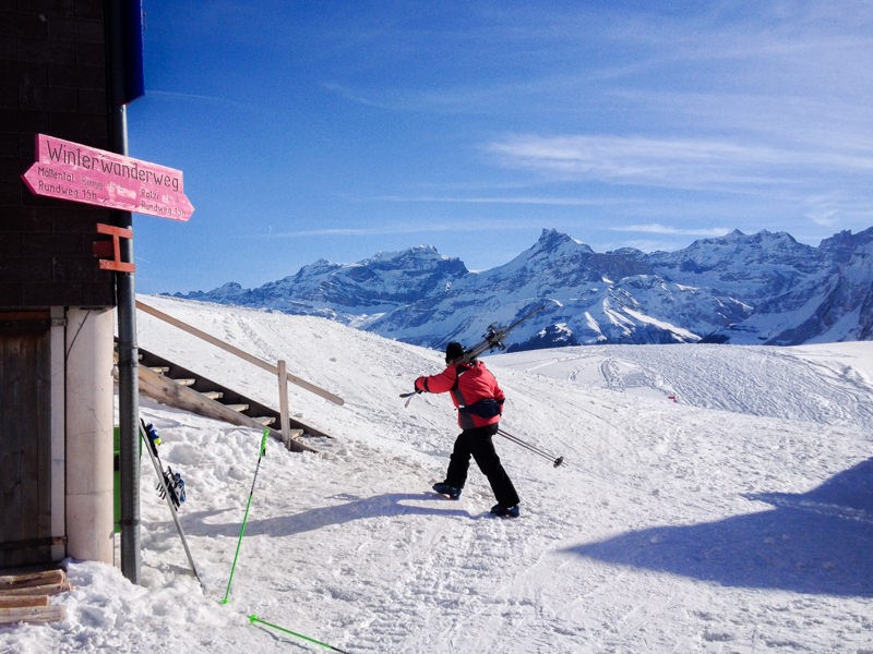 Le beau paysage près de Biel-Kinzig attire également les skieurs. Photo: Claudia Peter