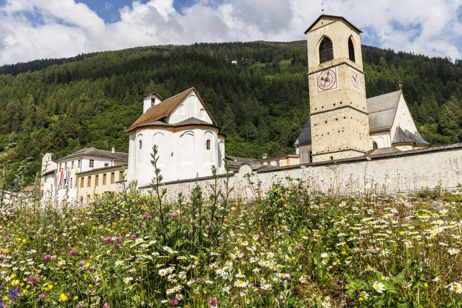 Das Benediktinerinnenkloster Son Jon in Müstair gehört zum Unesco-Weltkulturerbe. Bild: Severin Nowacki