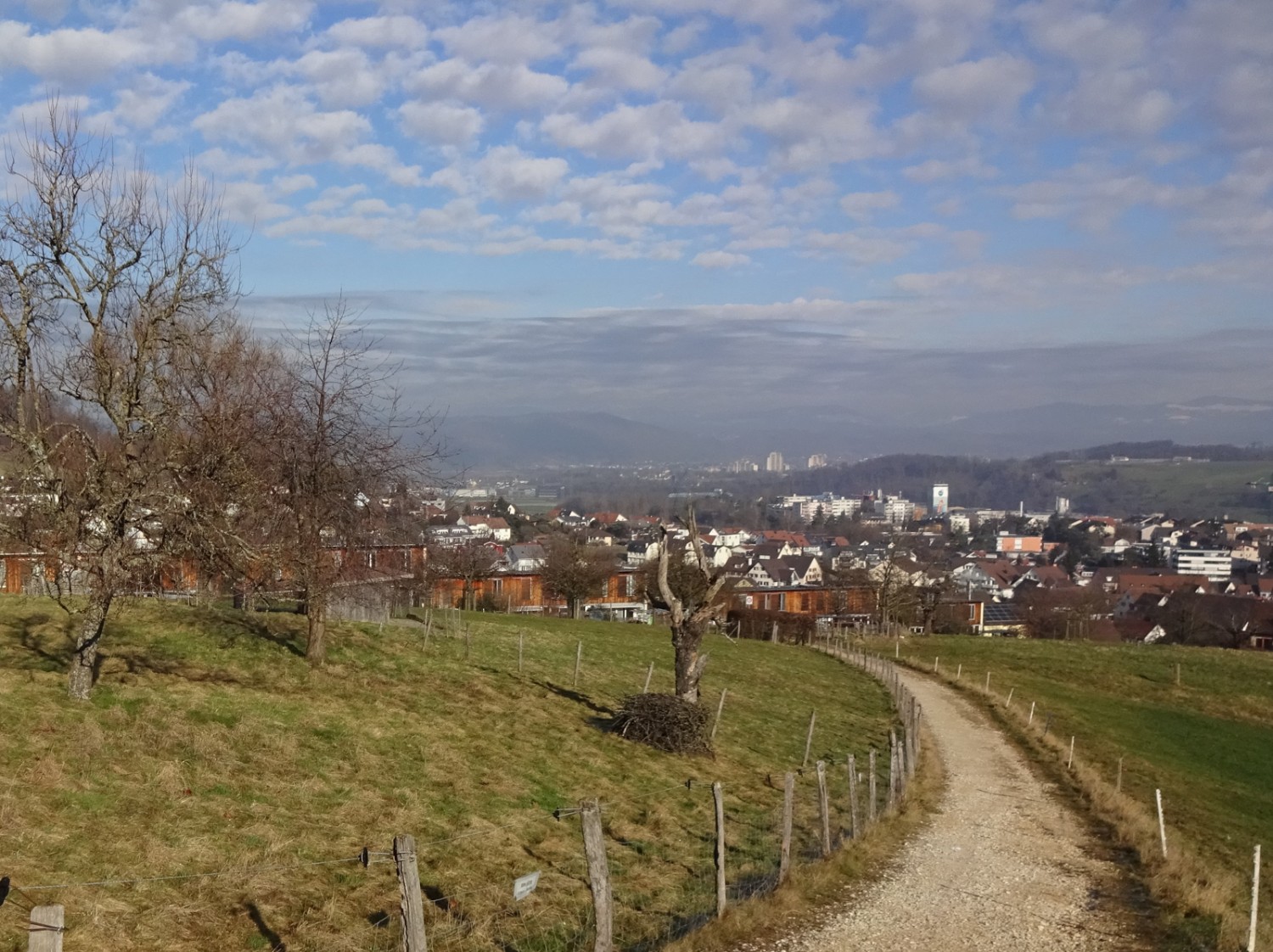 Vue sur Frenkendorf, point de départ de la randonnée. Photo : Miroslaw Halaba