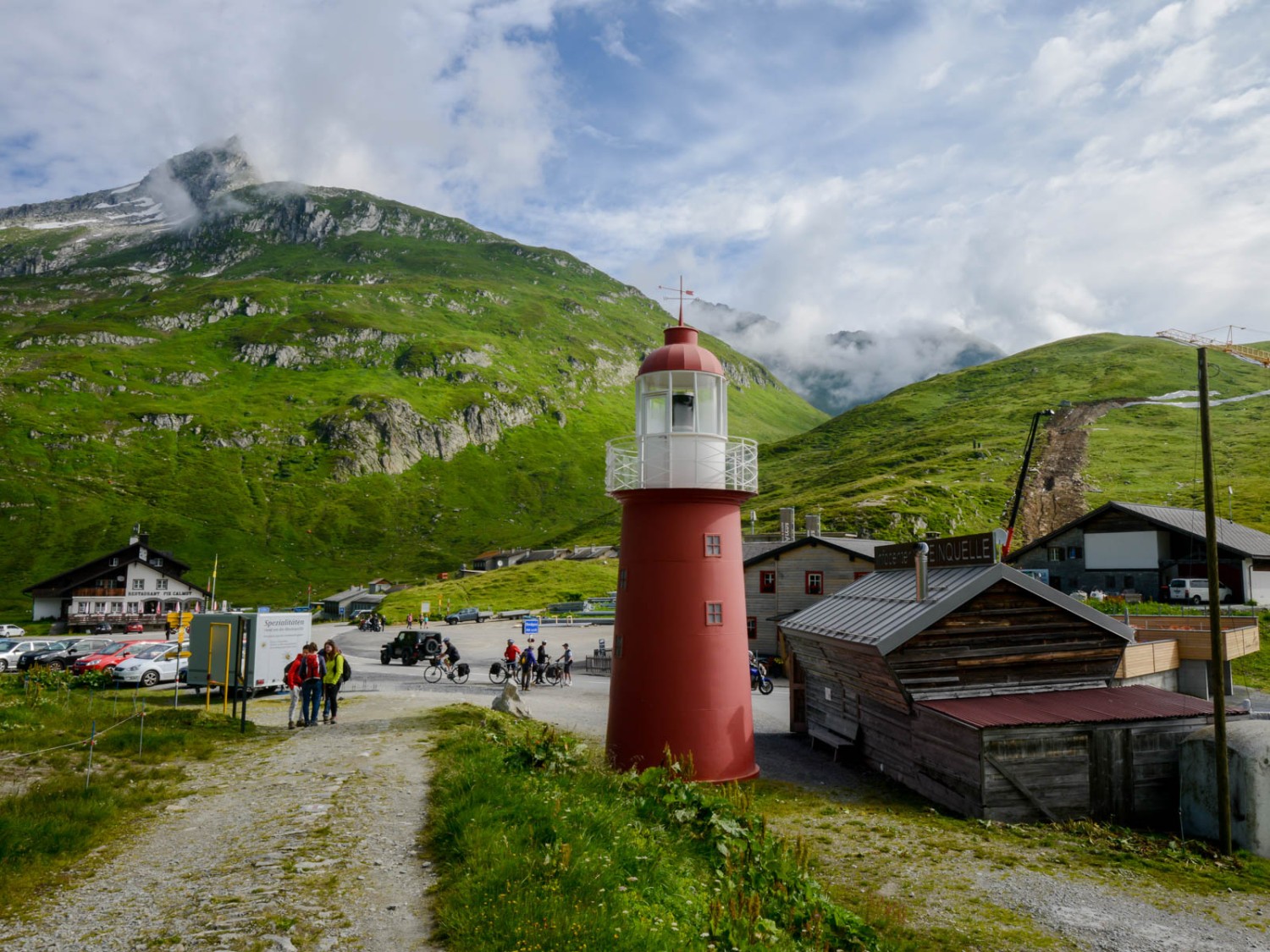 L’unique phare des Alpes se situe au col de l’Oberalp. Photo: Daniel Fuchs