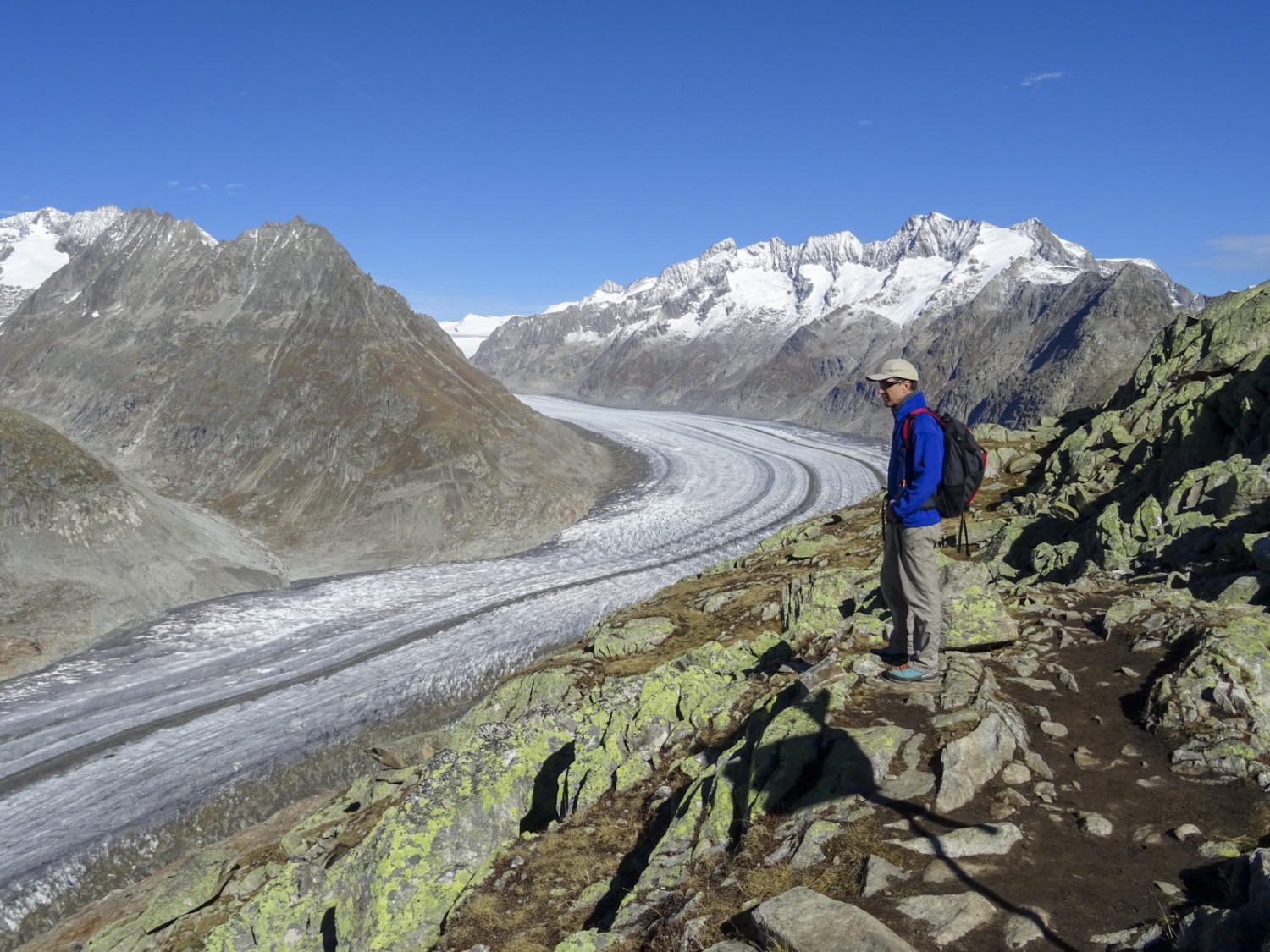 Hoch über dem Aletschgletscher