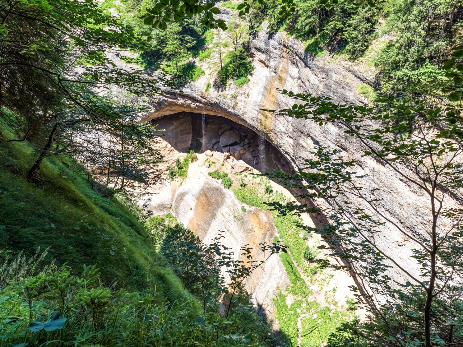 Les formations rocheuses des gorges d’Ofenloch. Photo: Daniel Fleuti