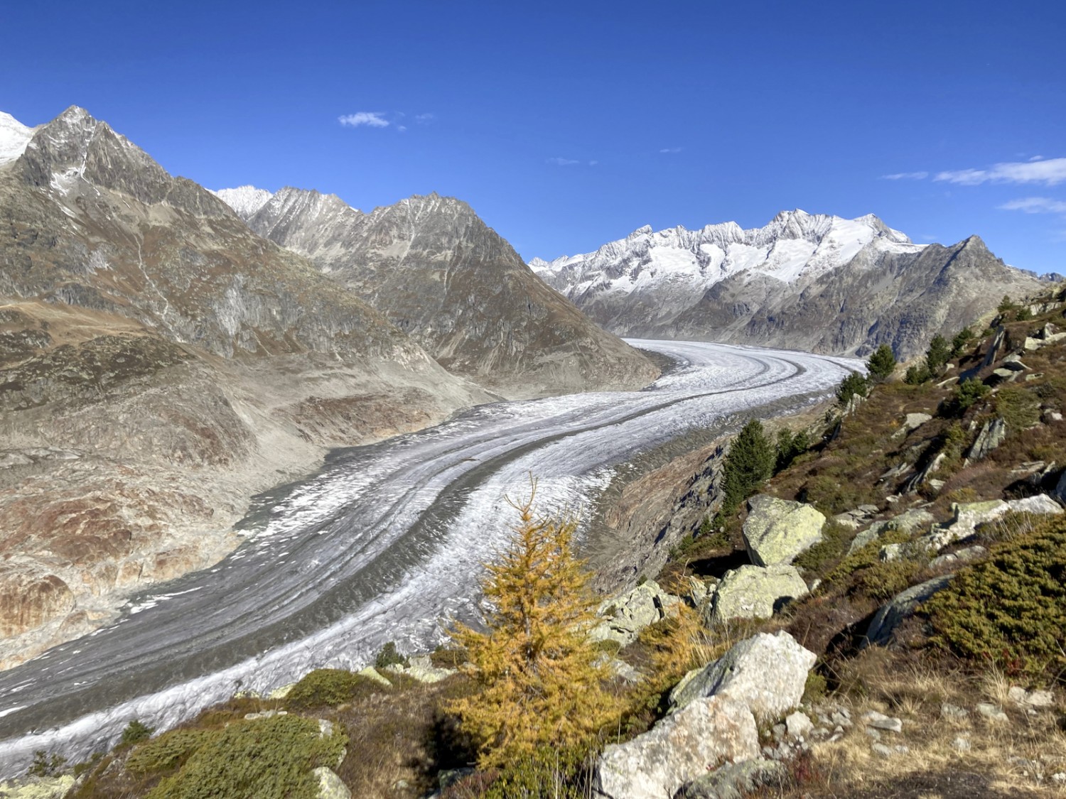 Au-dessus du glacier d’Aletsch