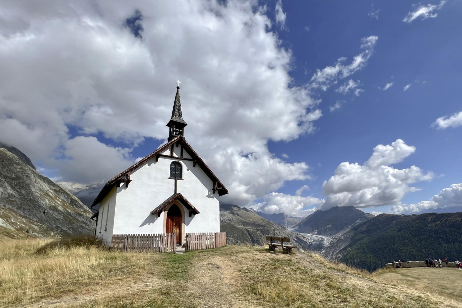 La chapelle qui fait face à l’Hôtel Belalp. Photo: Pascal Bourquin