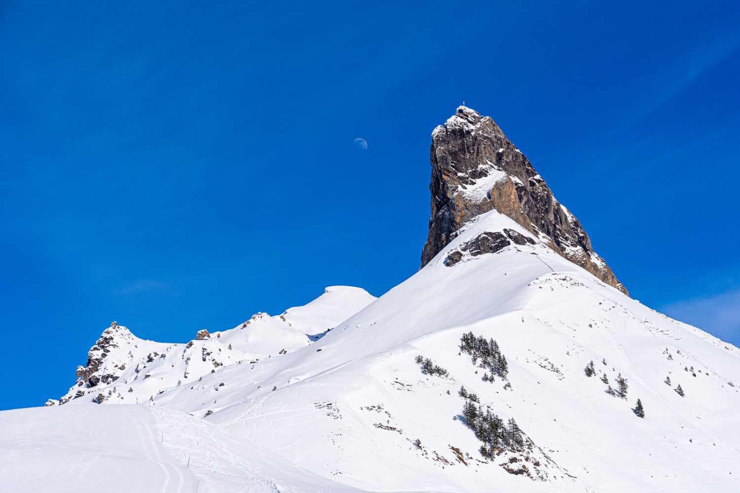 Le Bietstöck, l’emblème de Bannalp. Photo: Franz Ulrich