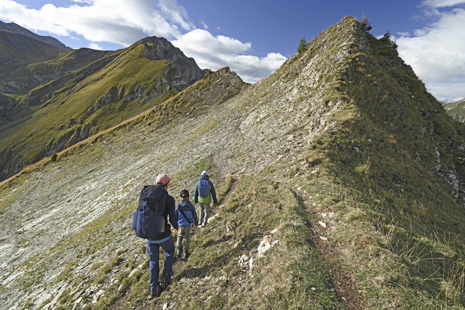 Auf dem Giesigrat, kurz nach der Grathütte. Bild: natur-welten.ch