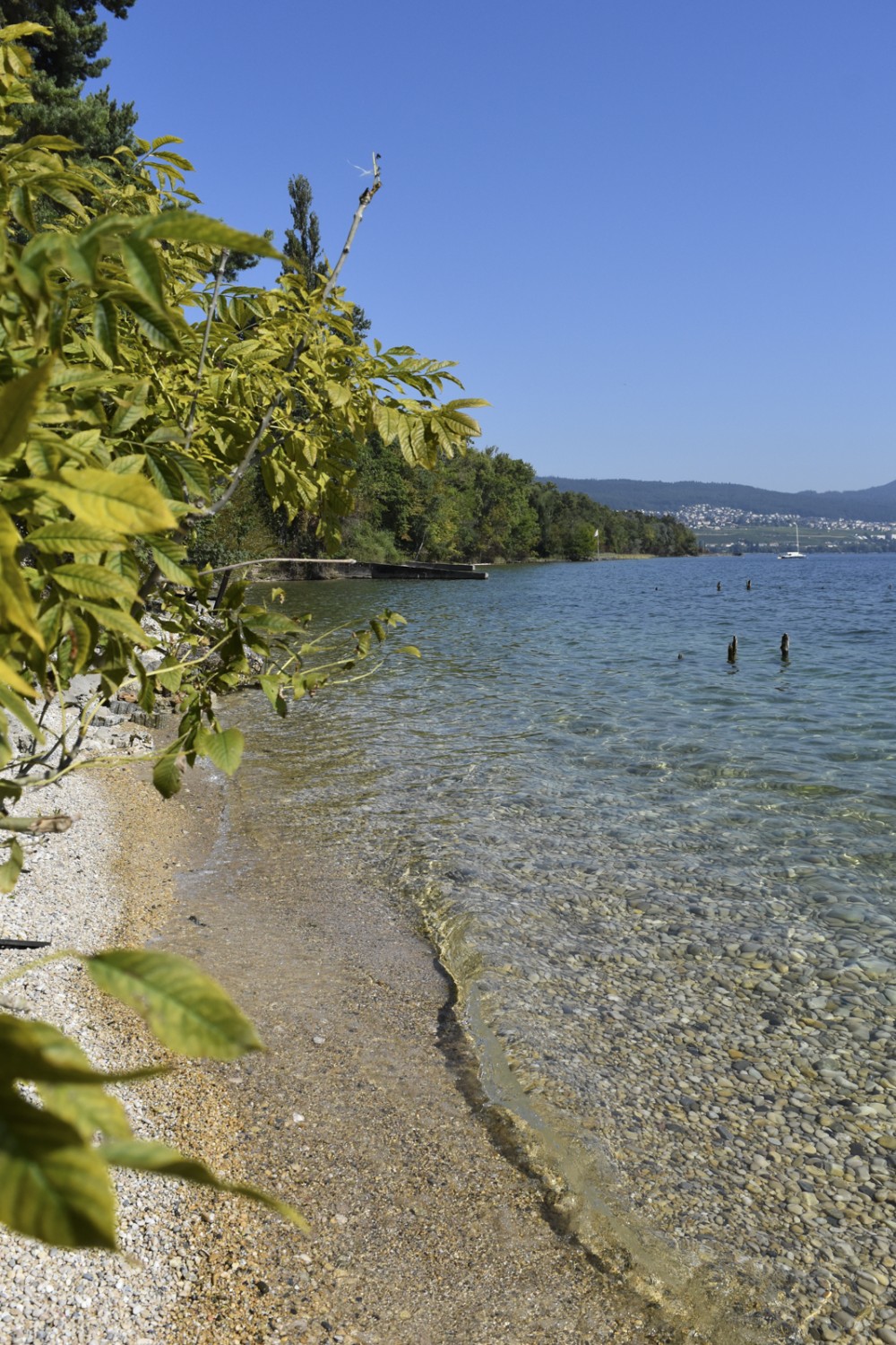 Ambiance de vacances au bord du lac de Neuchâtel. Photo: Nathalie Stöckli
