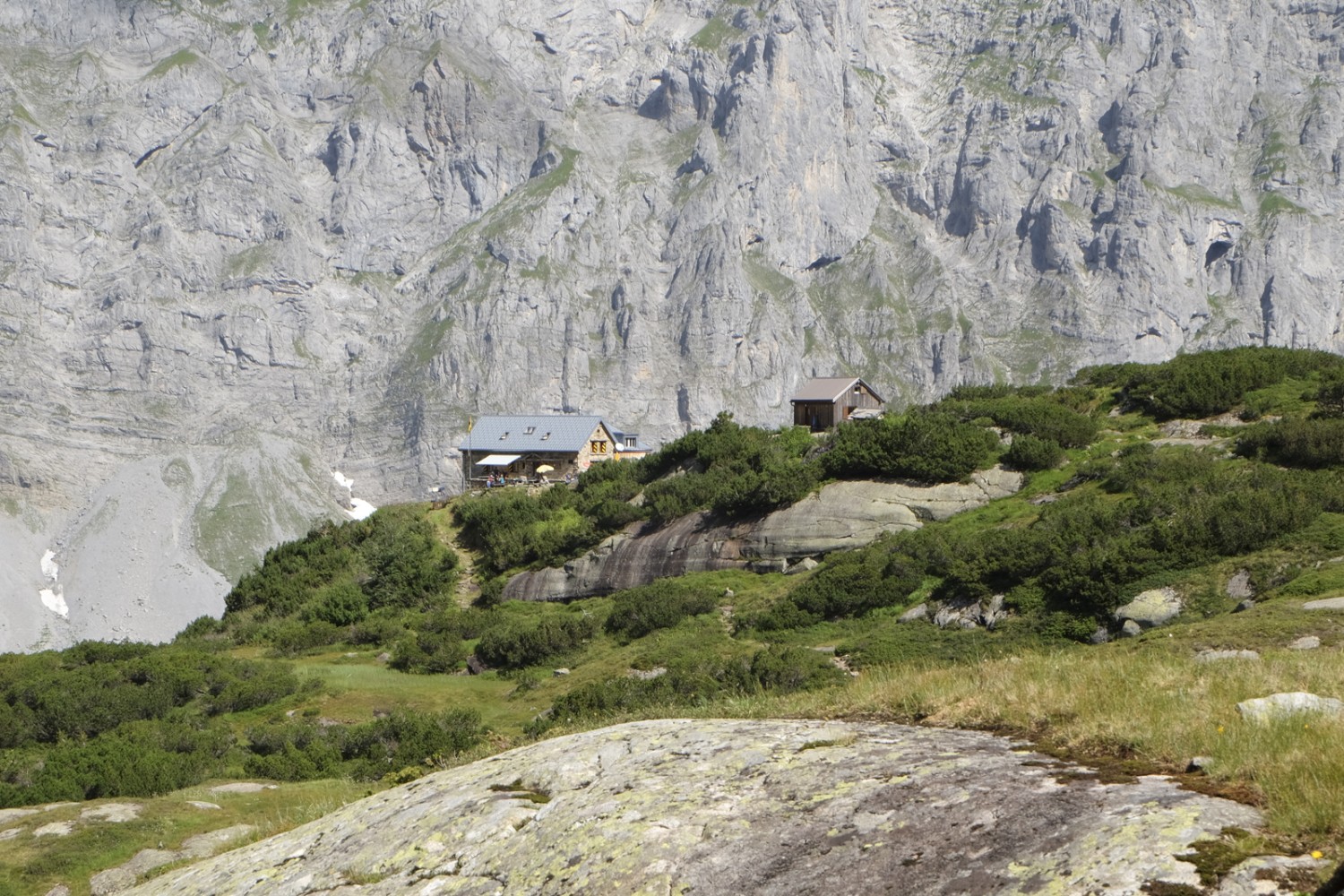 La toute proche montée vers la Kröntenhütte. Photo: Elsbeth Flüeler