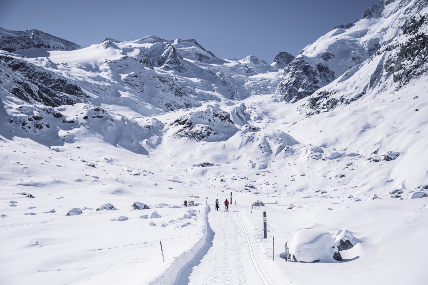 Les conditions idéales pour une randonnée hivernale.  Photo: Jon Guler