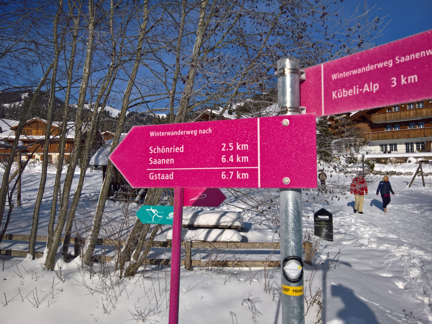 Le retour vous mène directement au centre de Gstaad. Photo: Andreas Staeger