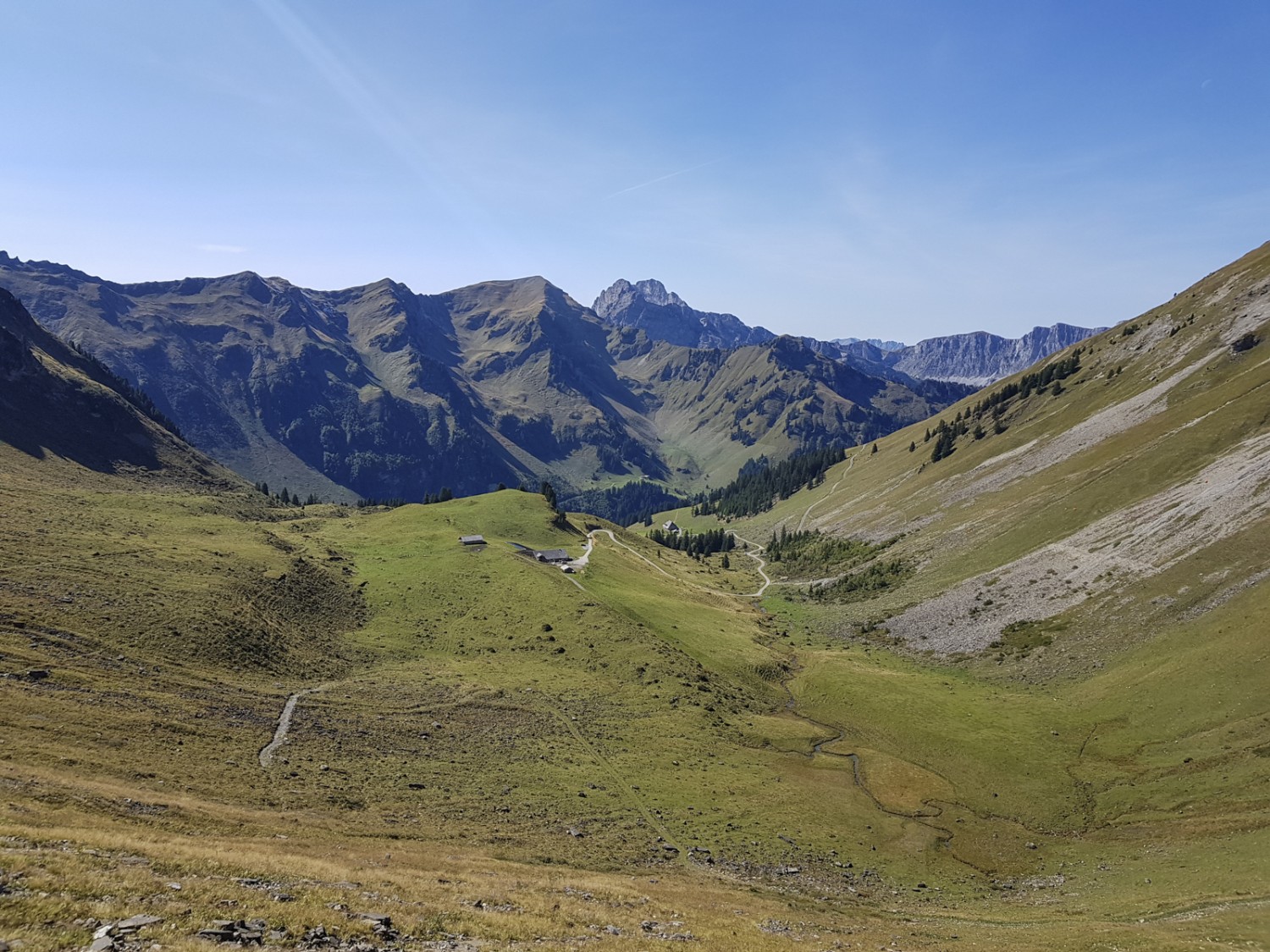 Pendant la descente vers la vallée du Diemtigtal. Photo: Patricia Michaud