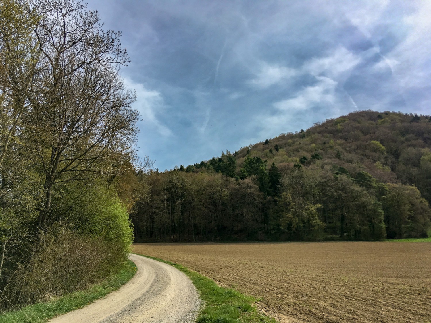 L’étape intermédiaire de Wolkenstein est bien visible depuis Hemishofen. Photo: Claudia Peter