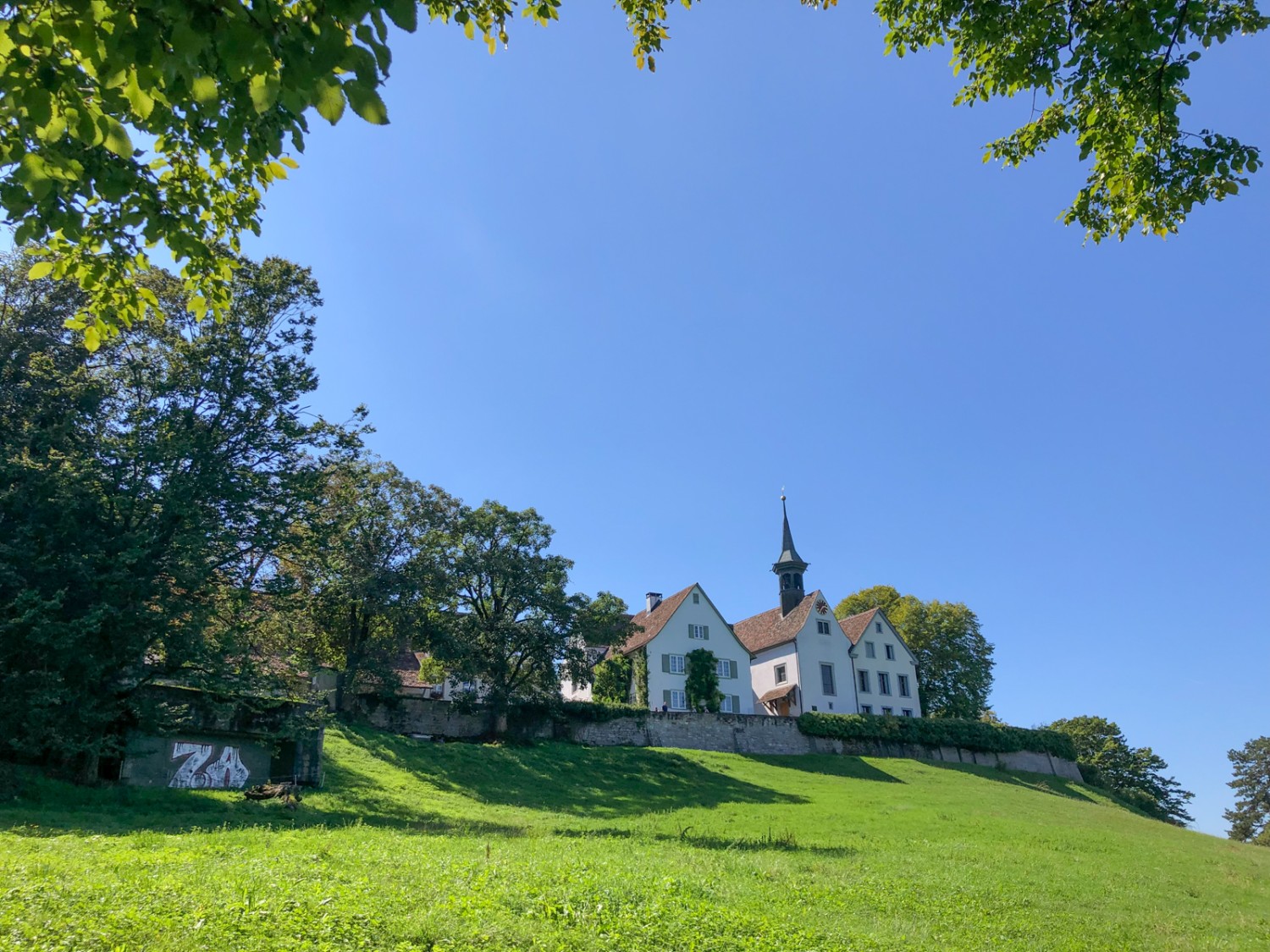 À l’arrivée: l’église Sainte-Marguerite. Photo: Thomas Gloor