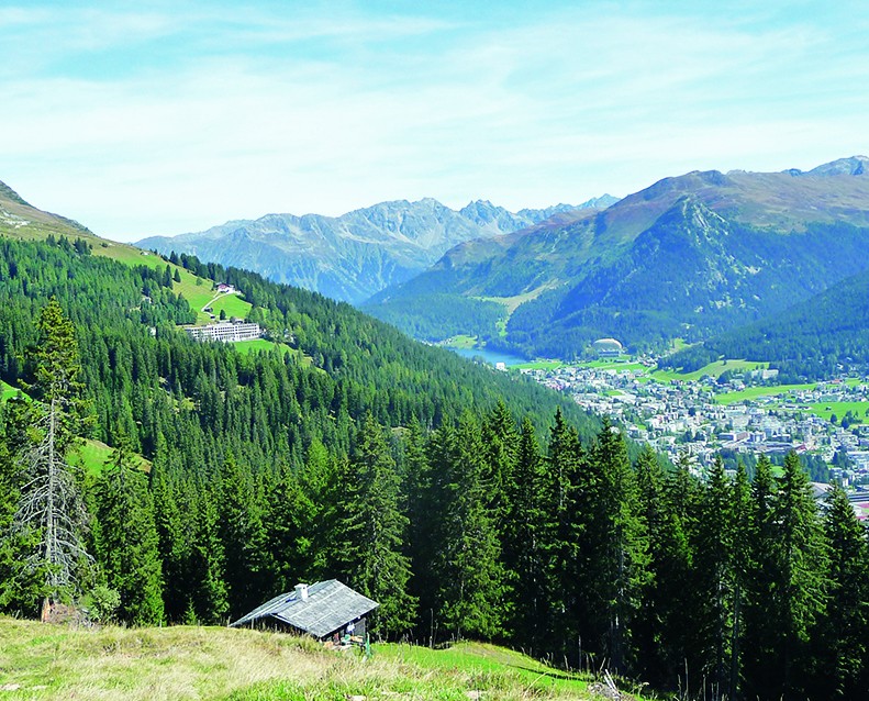 Blick von der Grüeni Alp nach Davos.
Bilder: Werner Forrer