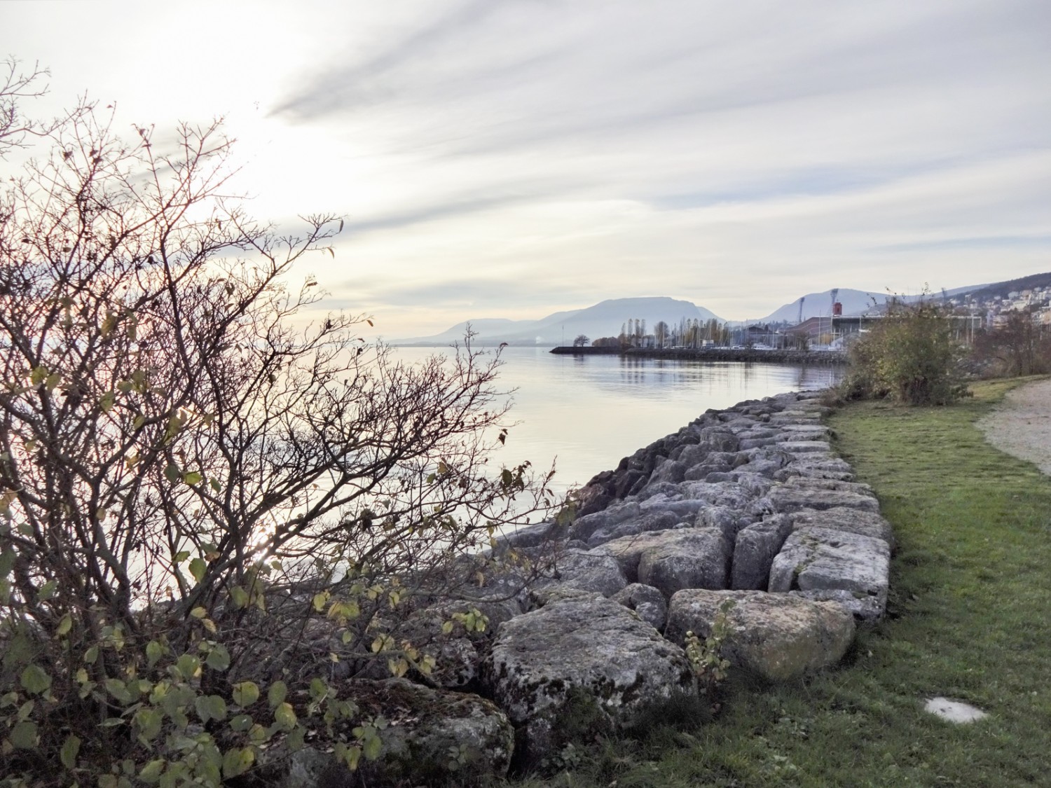 Kurz vor Neuenburg lädt das Ufer zu einem Spaziergang ein. Bild: Miroslaw Halaba