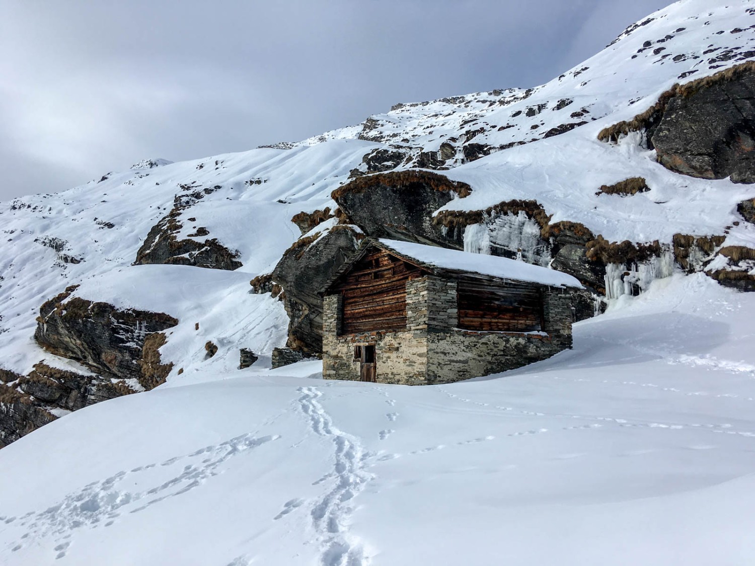 Cabanes d’alpage idylliques à Frunt. Photo: Claudia Peter