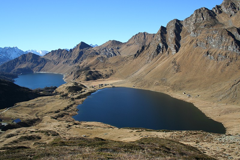 Lago Cadagno und Lago Ritóm.