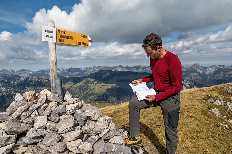 Das Gipfelbuch ist im Steinmann versteckt.
Bild: Markus Ruff