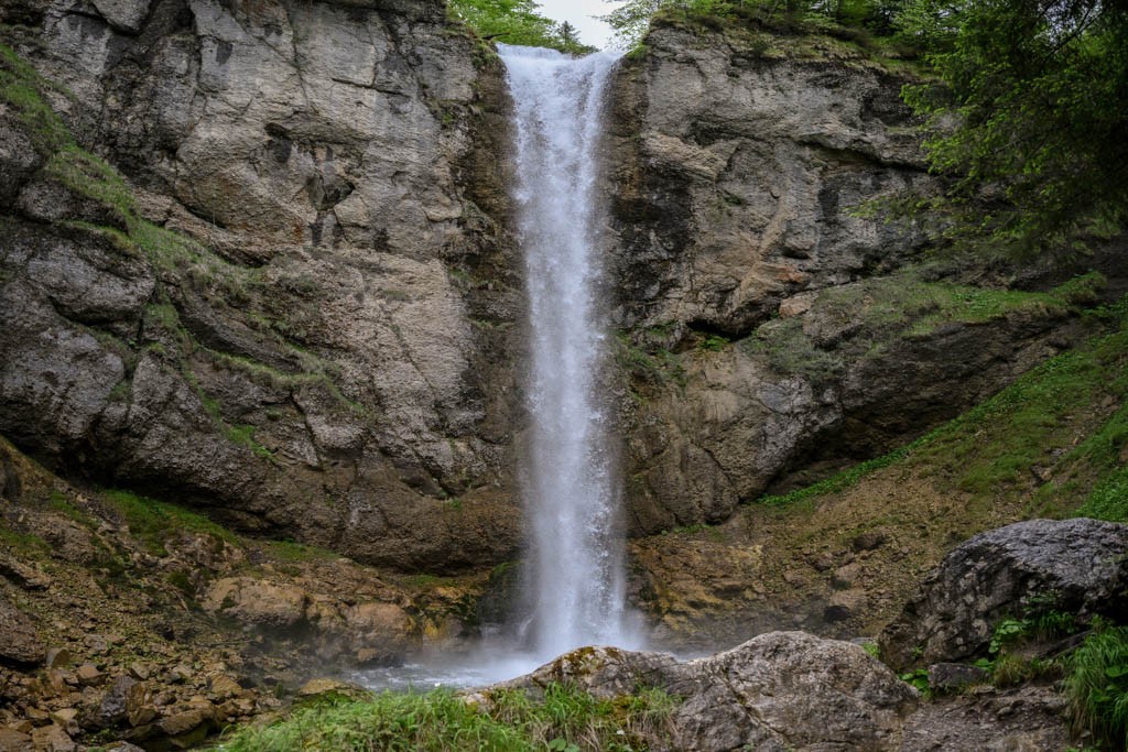 La chute du Leuenfall: enfin! Lieu d’énergie et de record.  