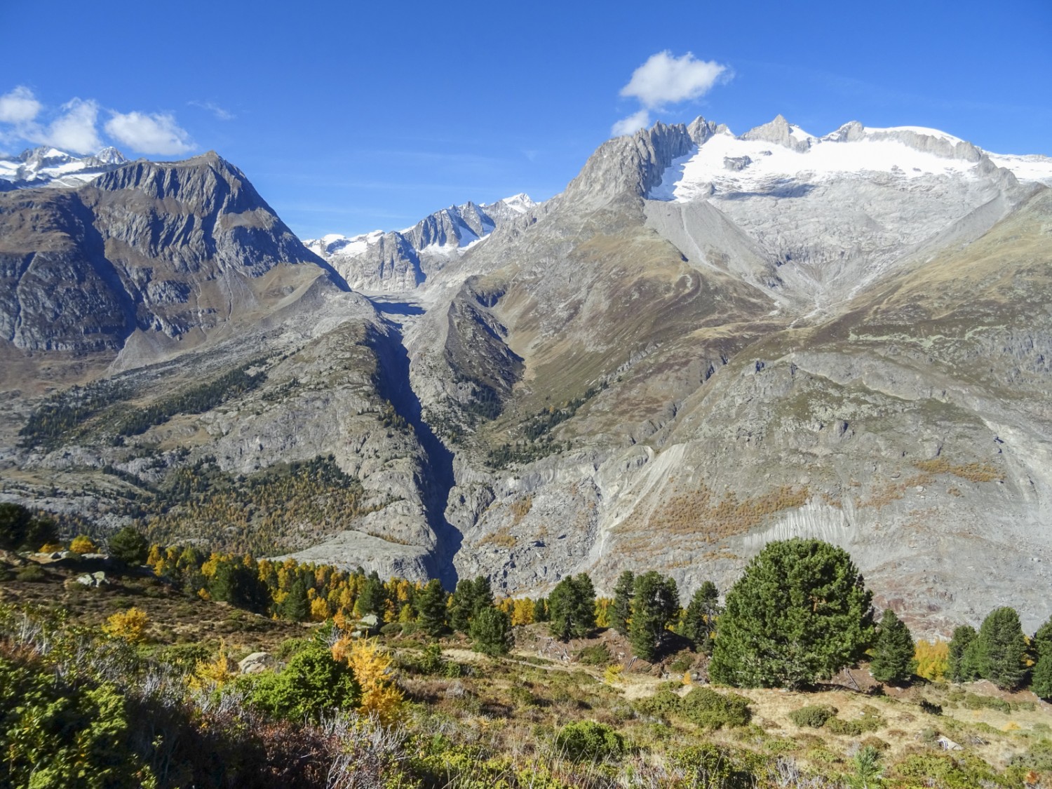 Au-dessus du glacier d’Aletsch