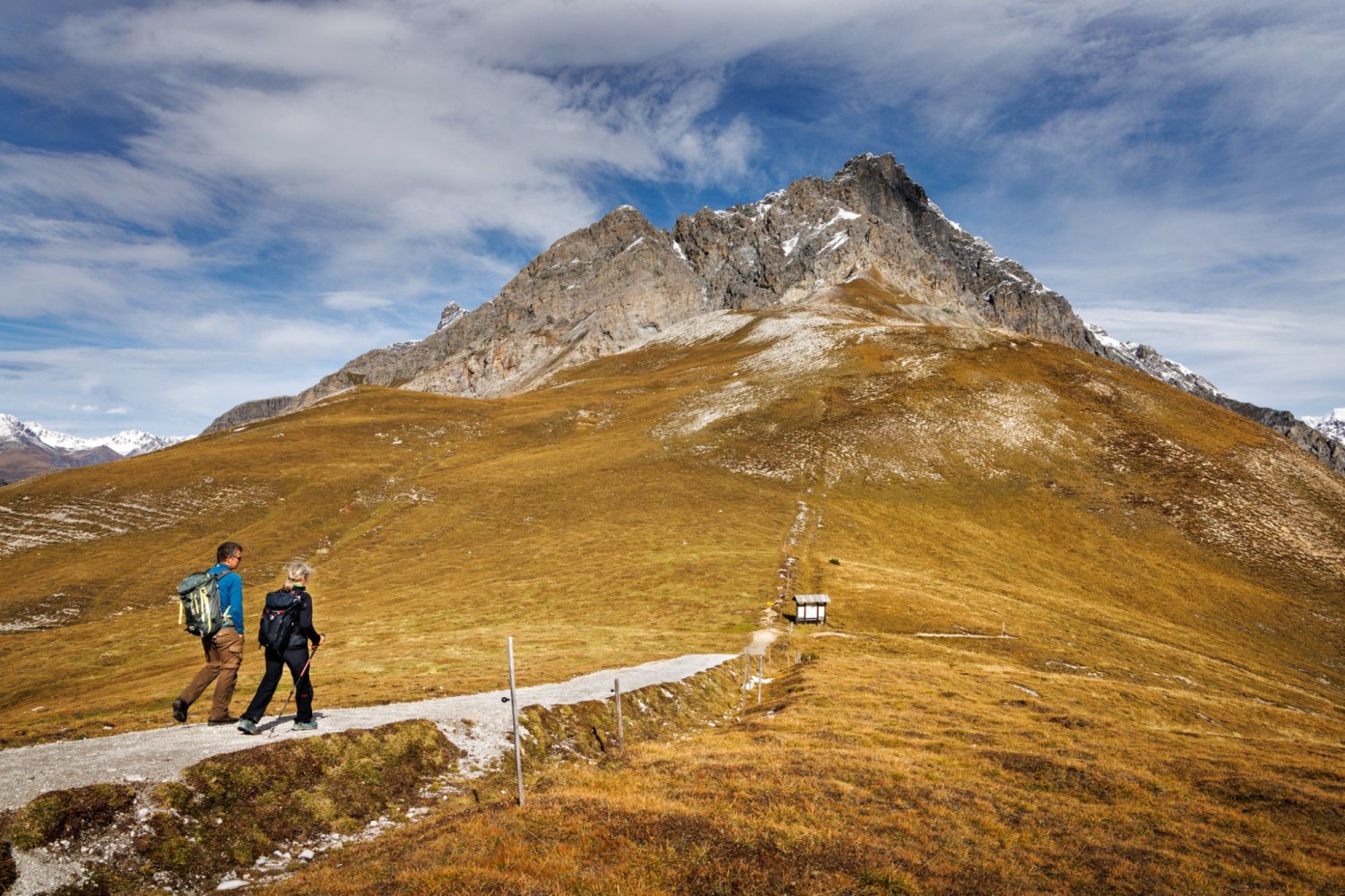 Le col de Sur il Foss est aussi la limite du Parc national.
