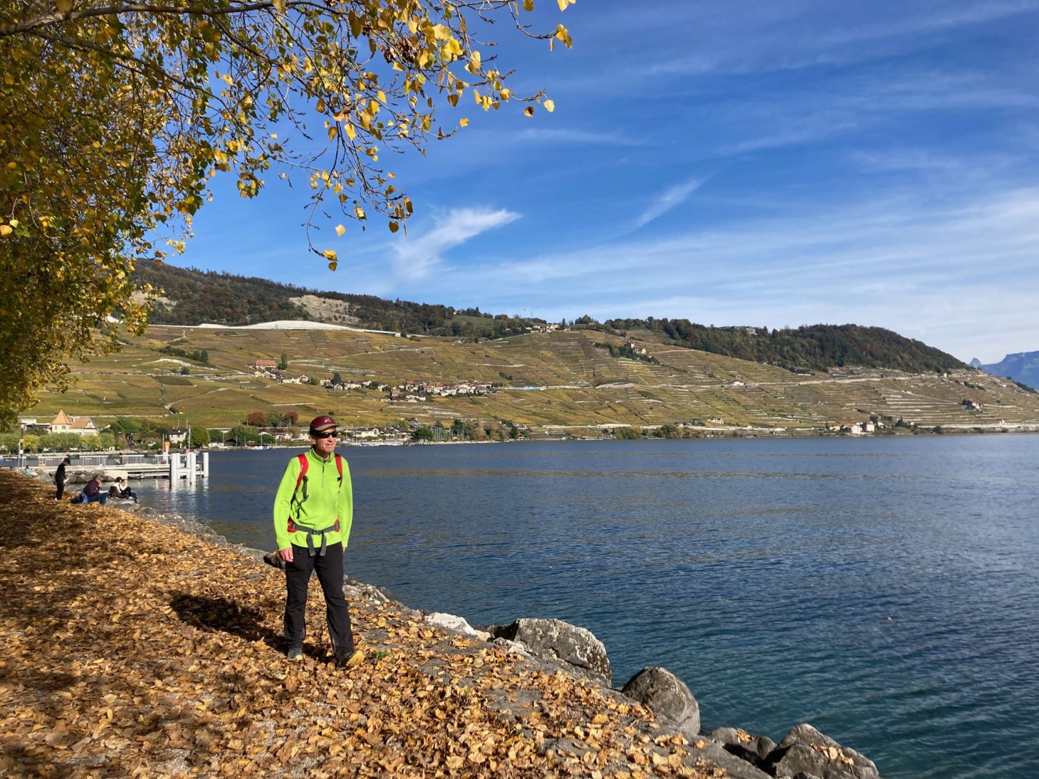 Sur le chemin du bord du lac, à Cully
