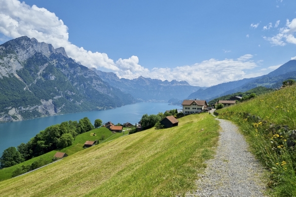 Una gita primaverile sopra il lago di Walenstadt